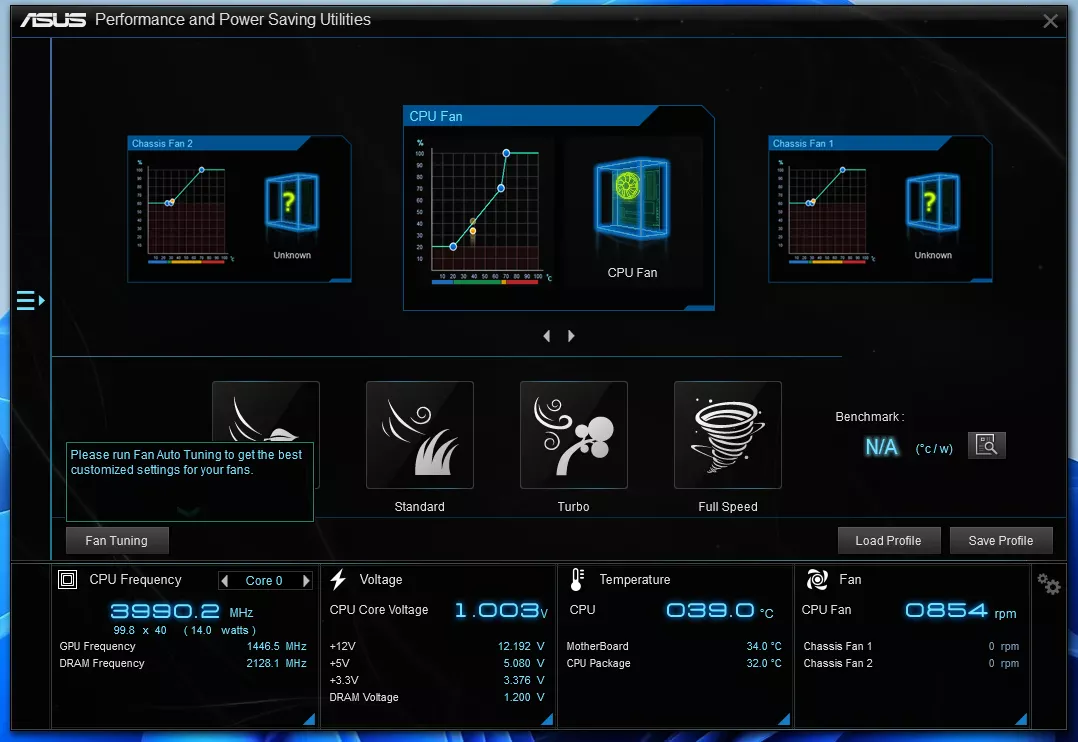 Asus Prime H610M-K-D4 Flexible cooling controls