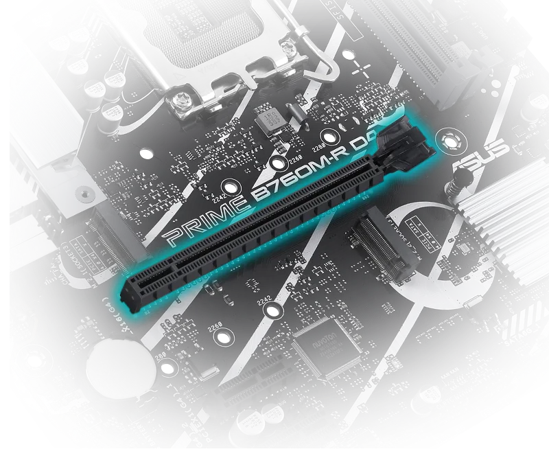 Asus Prime B760M-R D4  PCIe 4.0 Slot