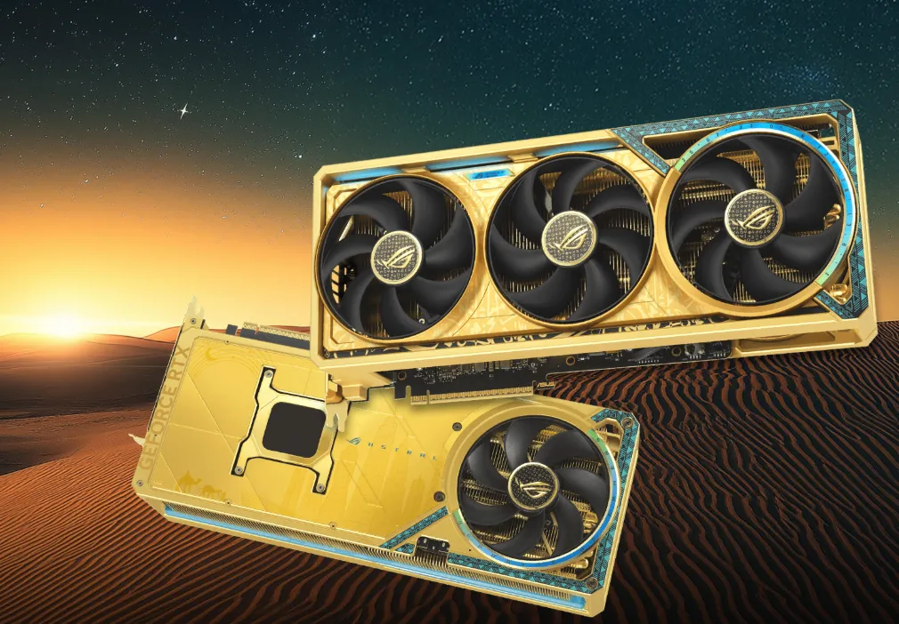 اسوس روج استرال ار تي اكس جي فورس 5090 دهب اسوس روج استرال ار تي اكس جي فورس 5090 دهب