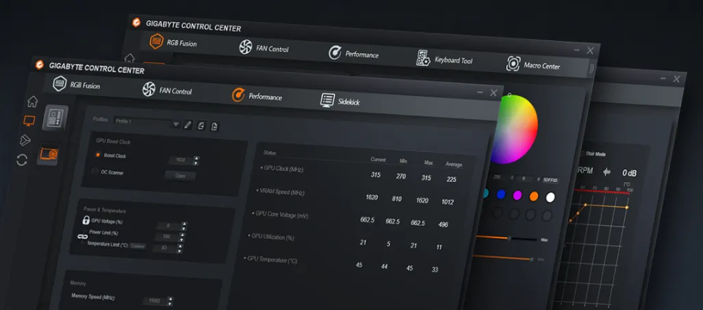 GIGABYTE Control Center GIGABYTE Control Center
