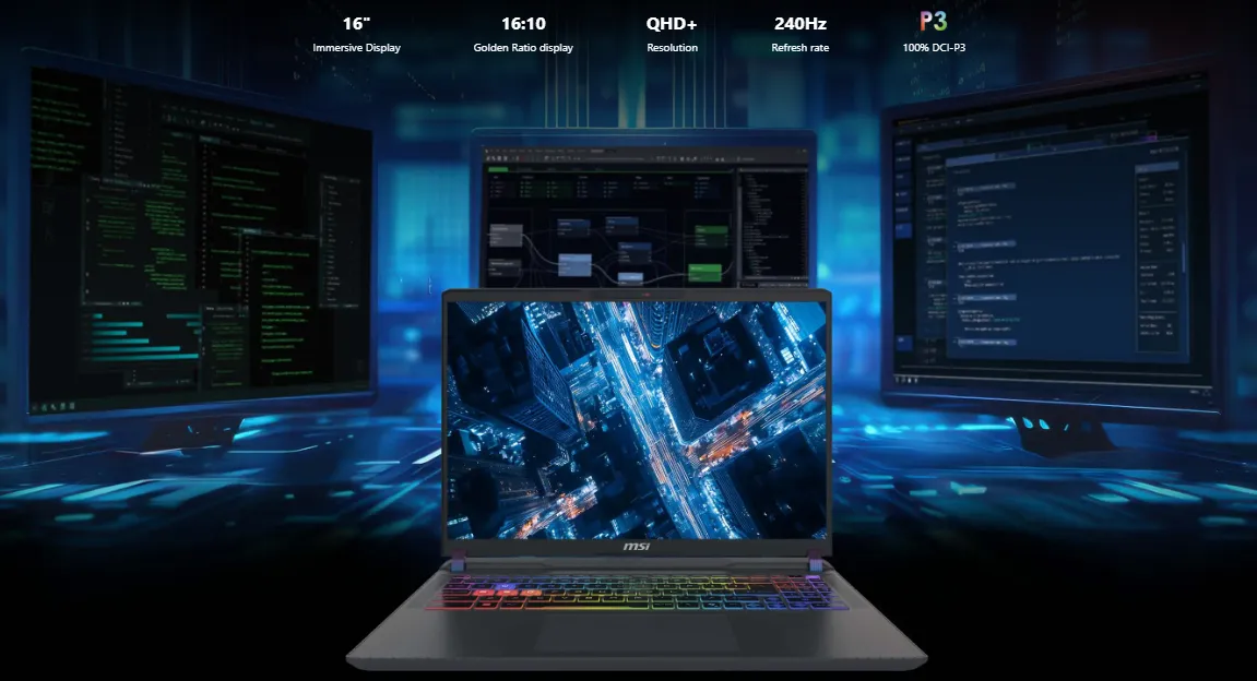MSI Vector 16 HX AI A2XWHG Laptop Gaming 