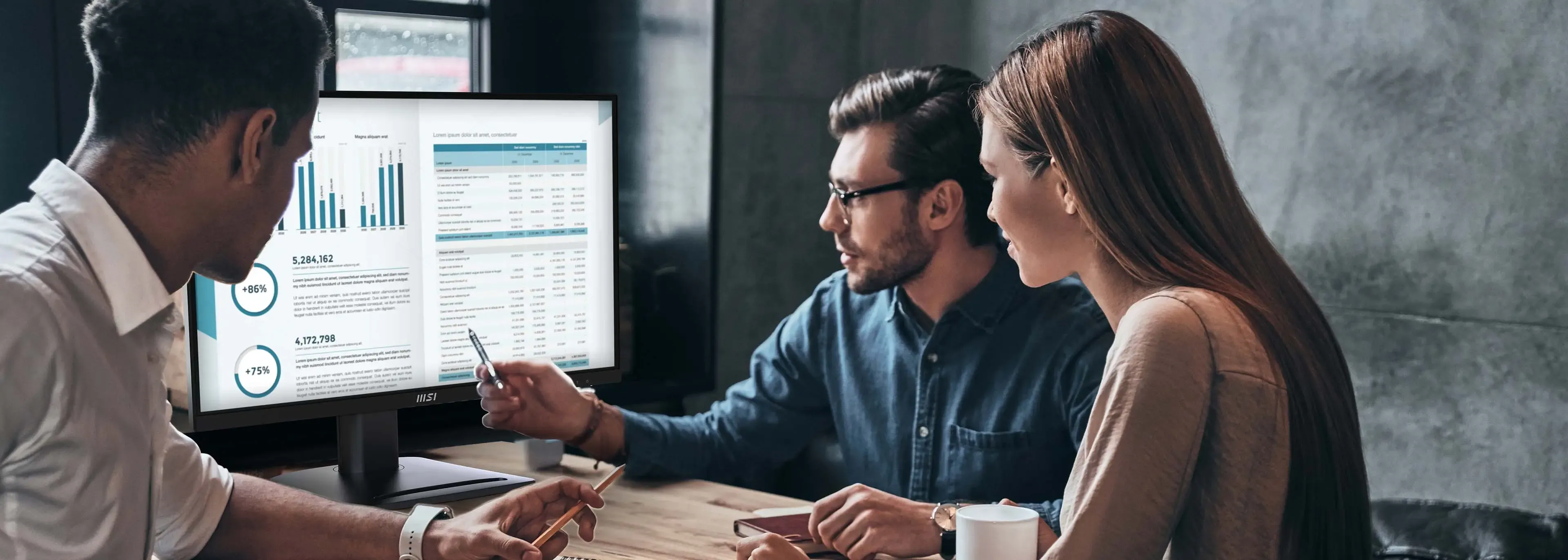 شاشة ام اس اي كمبيوتر