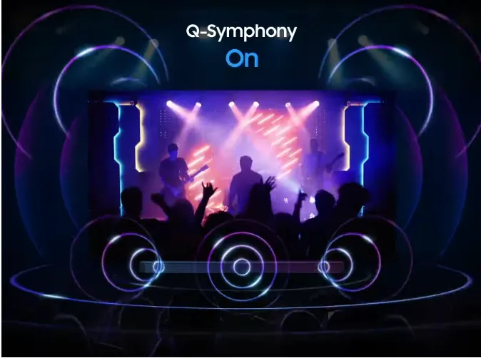 ‎سامسونج 65Q80C  نظام Q-Symphony