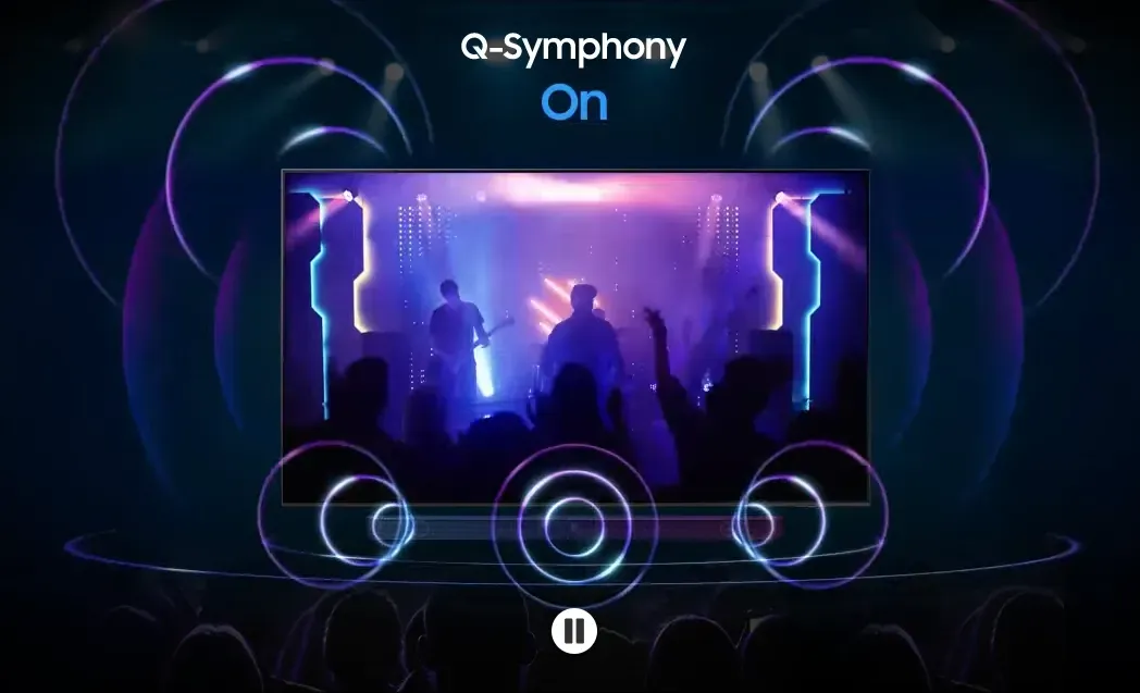 سامسونج 43DU7000 نظام Q-Symphony