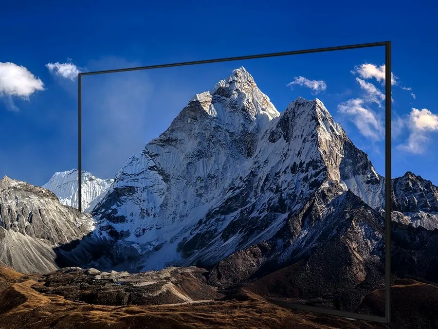 Samsung 75DU7000 bezel-less screen
