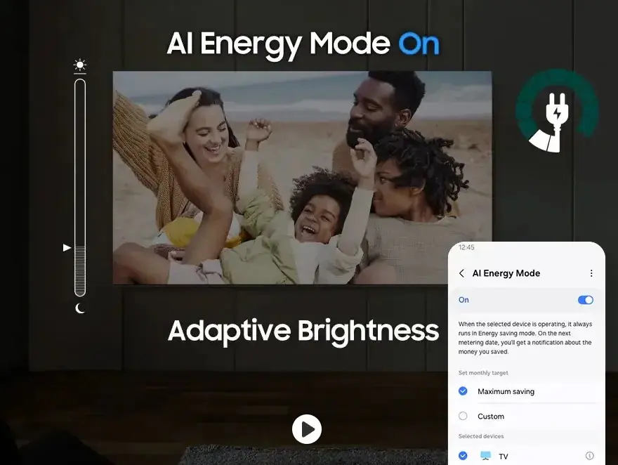  Samsung 65Q70D AI Energy Mode