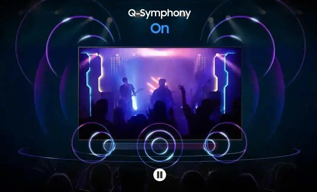  Samsung 55Q70D Sound Q-Symphony System