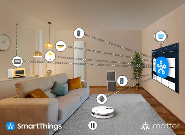 Samsung QN85D Built-in SmartThings Hub