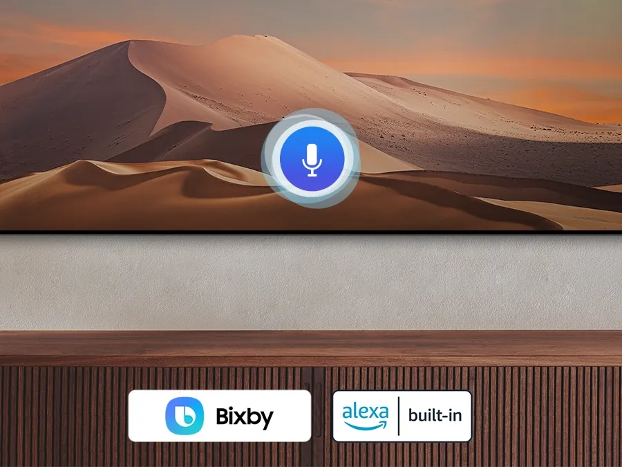 Samsung QN90D Built-in Voice Assistant - Bixby & Alexa