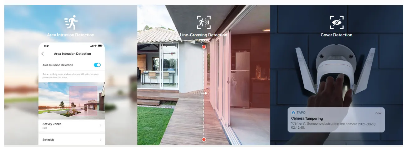 تي بي لينك تابو C320WS قم بتخصيص اكتشاف الحركة الخاص بك