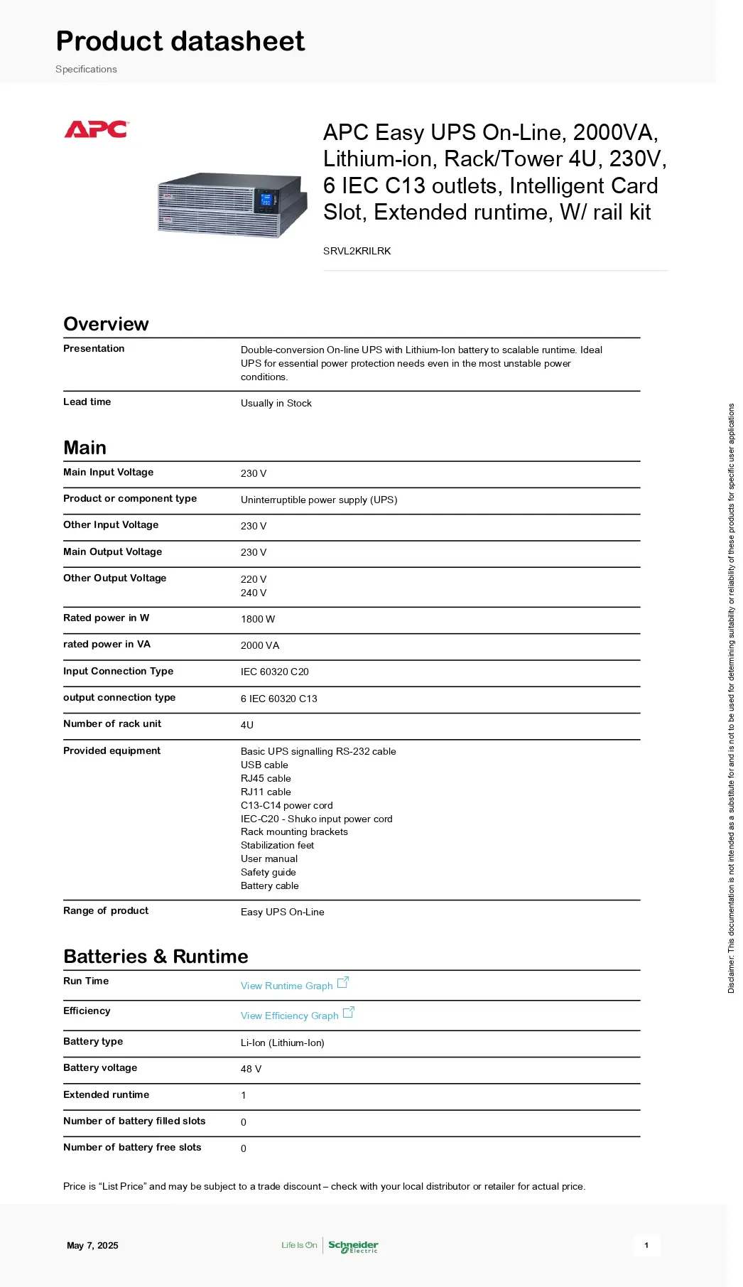Uninterruptible Power Supply