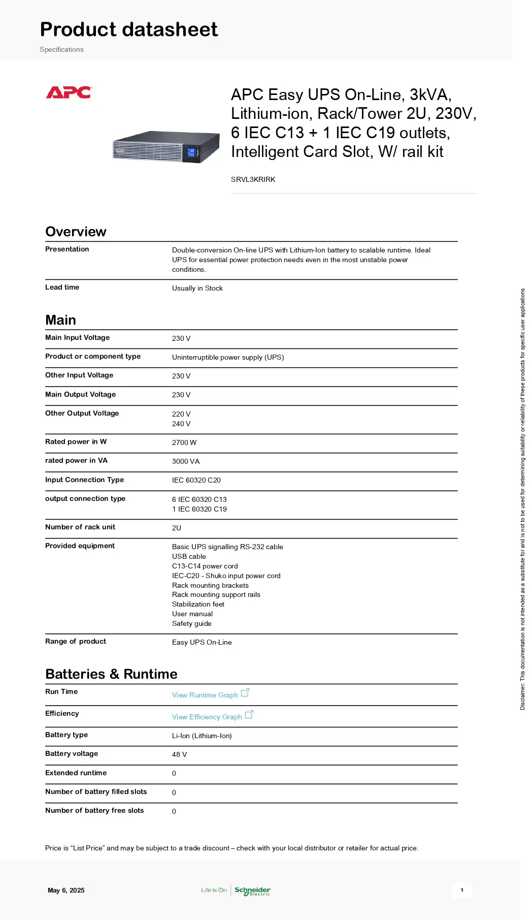 Uninterruptible Power Supply