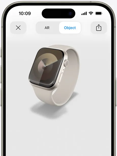 ابل سيريس 9 استخدم الواقع المعزز لرؤية Apple Watch Series 9