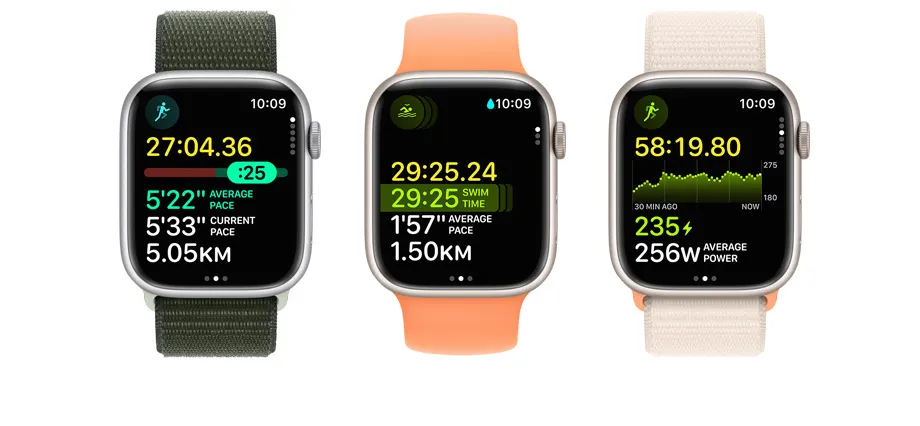Apple Watch Series 9 Workout Views. Take it all in. Go all out