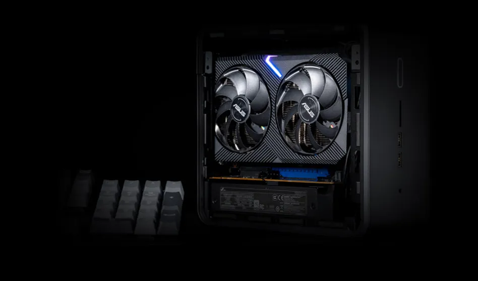 تصميم Asus Dual GeForce RTX 3060 ثنائي الفتحات امتص الحرارة في هذا التصميم