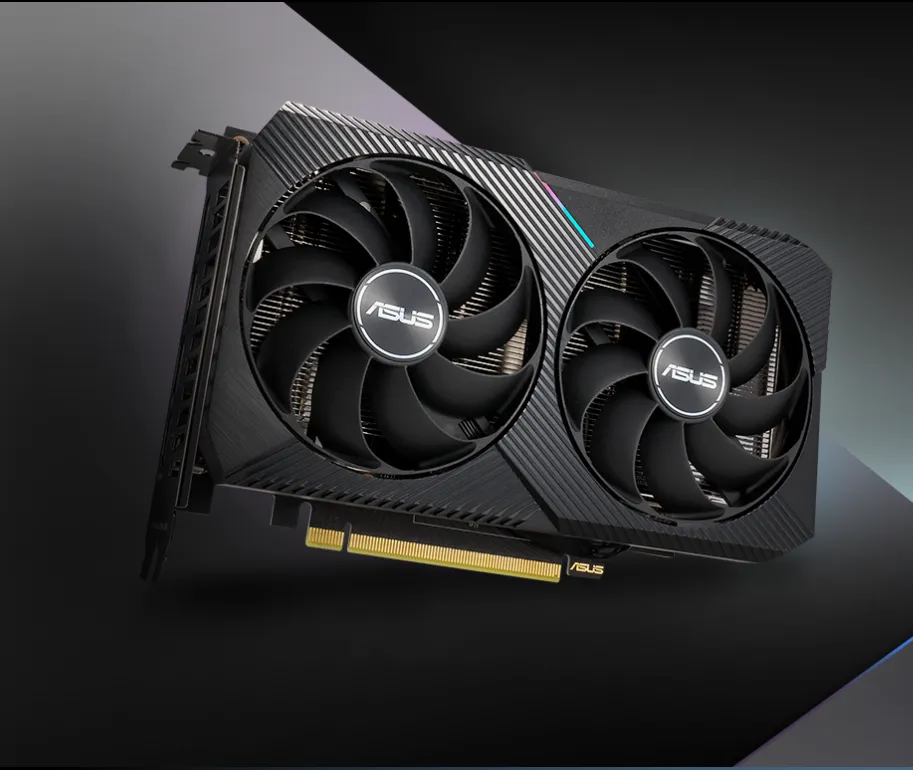 بطاقة GeForce RTX 3060 مزدوجة من Asus ومروحتان من المتعة