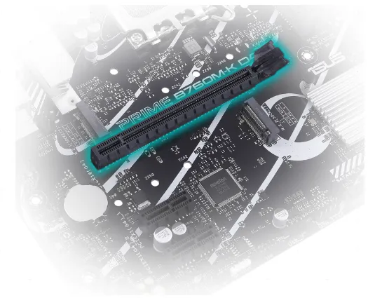 فتحة PCIe 4.0 لجهاز Asus PRIME B760M-K D4