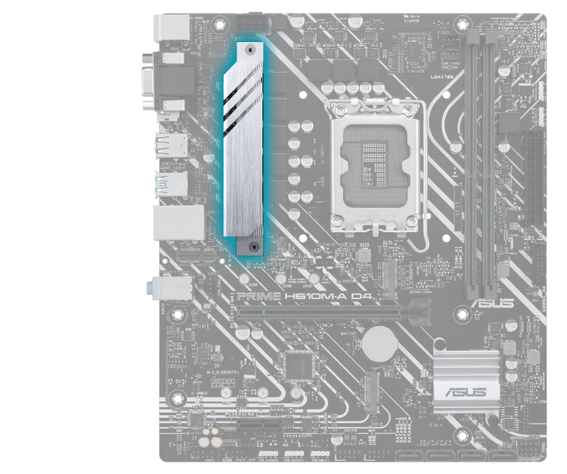 مازر بورد اسوس برايم H610M-A D4 مازر بورد اسوس برايم H610M-A D4