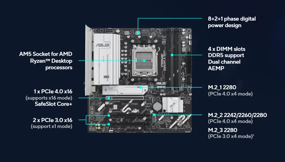اسوس برايم B840M-A WIFI اسوس برايم B840M-A WIFI