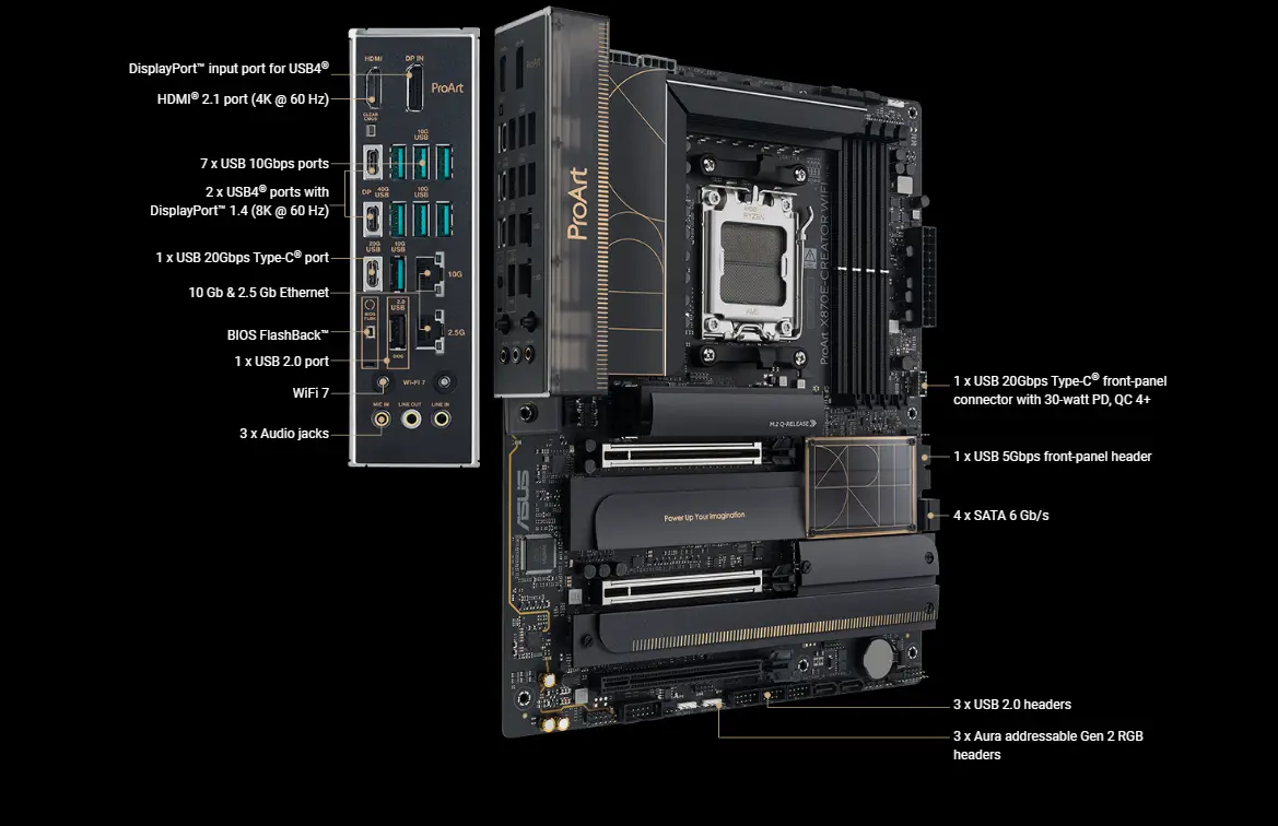 برو آرت X870E-كرييتور واي فاي برو آرت X870E-كرييتور واي فاي