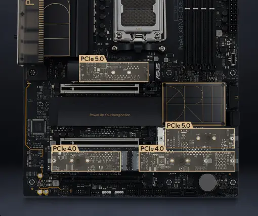 مازر بورد اسوس برو آرت X870E-كريتور واي فاي مازر بورد اسوس برو آرت X870E-كريتور واي فاي