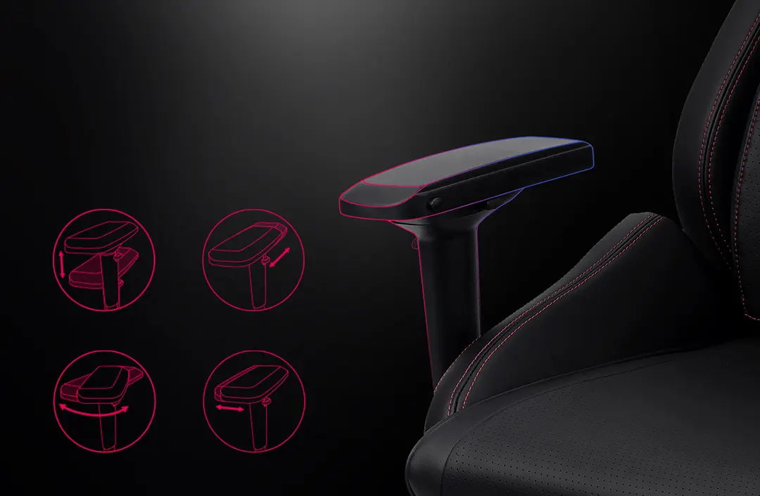 Adjustable gaming chair