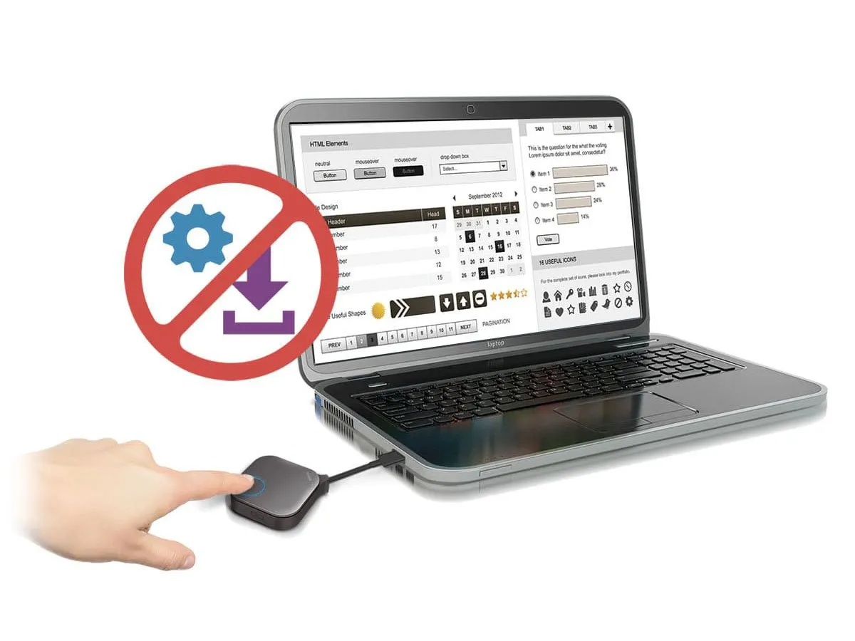 شاشة عرض لاسلكي