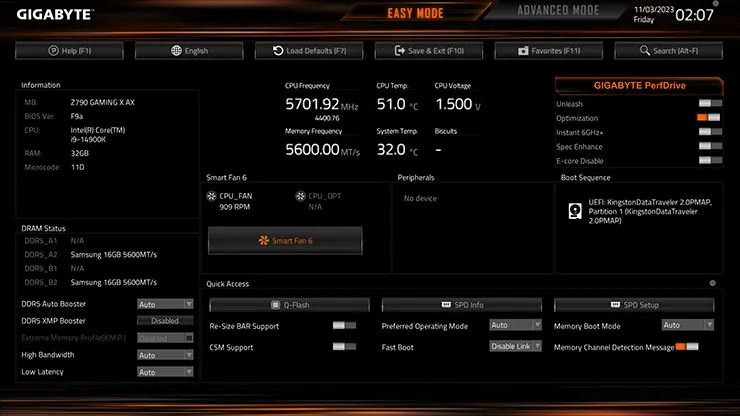 B760M GAMING AC DDR4 GEN5