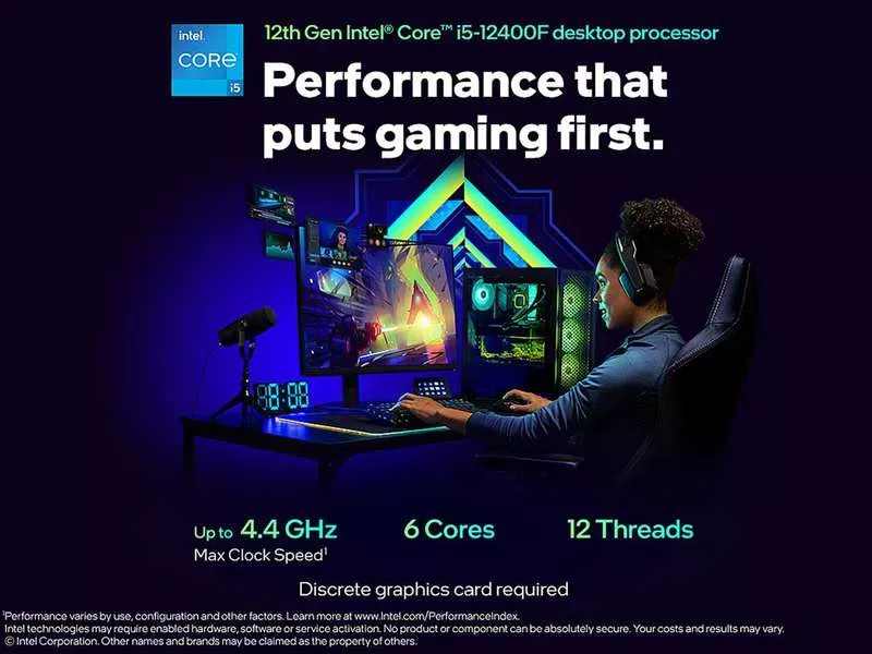 Intel Core I5-12400F Desktop Processor