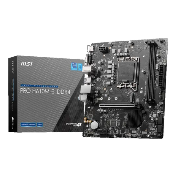 لوحة أم MSI PRO H610M-E DDR4 LGA 1700 mATX لوحة أم MSI PRO H610M-E DDR4 LGA 1700 mATX