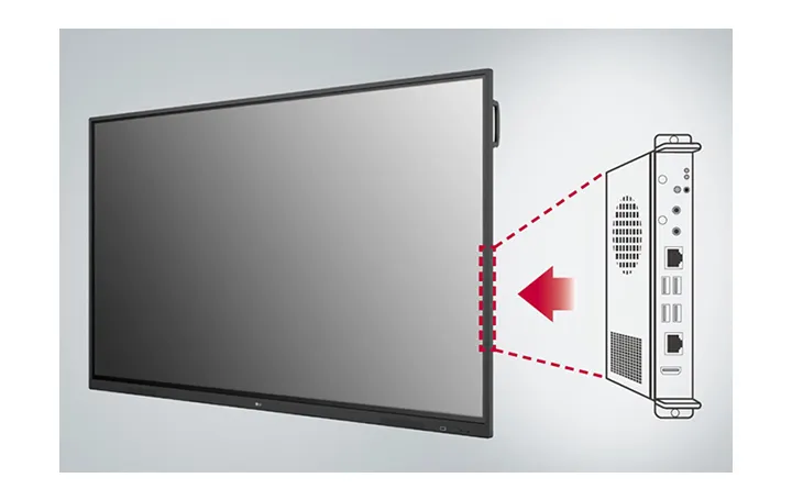 LG 65TR3DJ Built-in OPS Slot