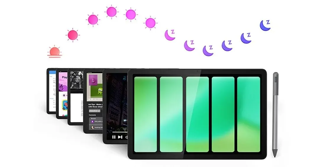 جهاز Lenovo Tab K11 يعمل طوال اليوم