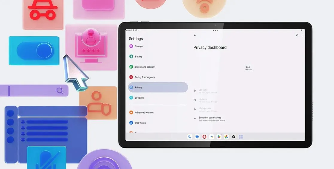 جهاز Lenovo Tab K11 آمن ومحمي ومحدث