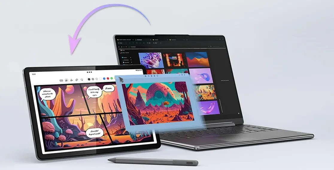 التعاون السلس مع Lenovo Tab K11