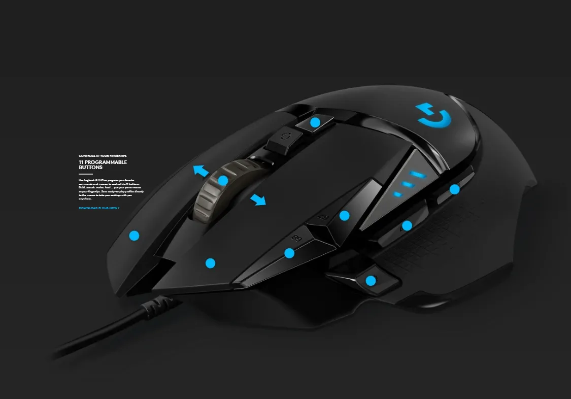 لوجيتك G502 هيرو ماوس جيمنج