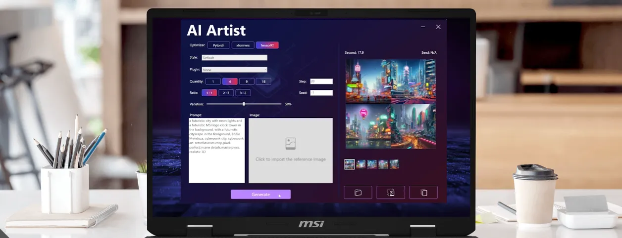 جهاز MSI Gaming Pulse 17 AI C1VGKG