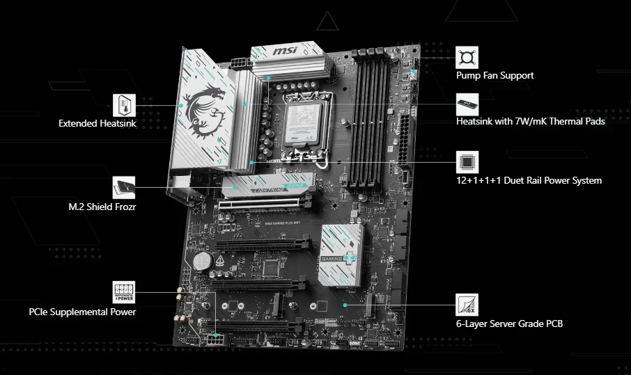 B860 جيمنج بلس واي فاي B860 جيمنج بلس واي فاي