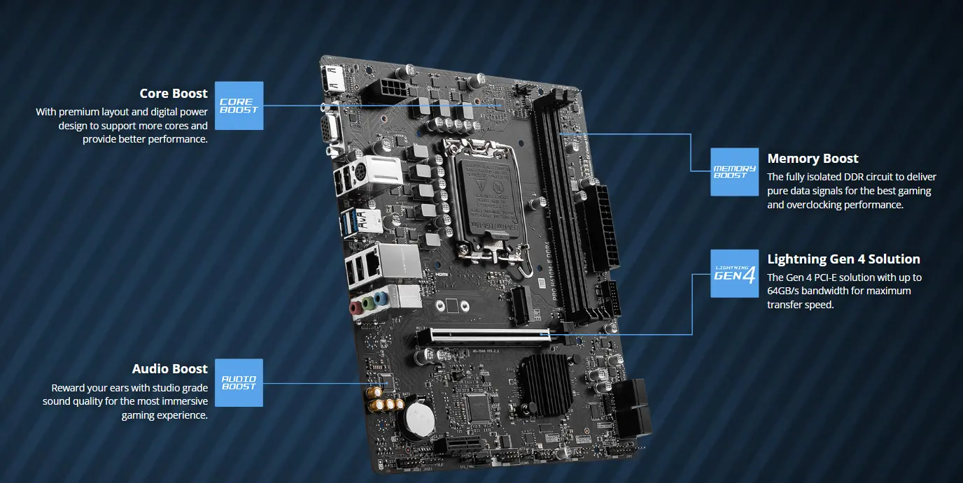 مازر بورد برو H610M-E DDR4
