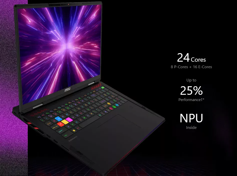 ام اس اي رايدر 18 HX AI A2XWJG لابتوب جيمنج