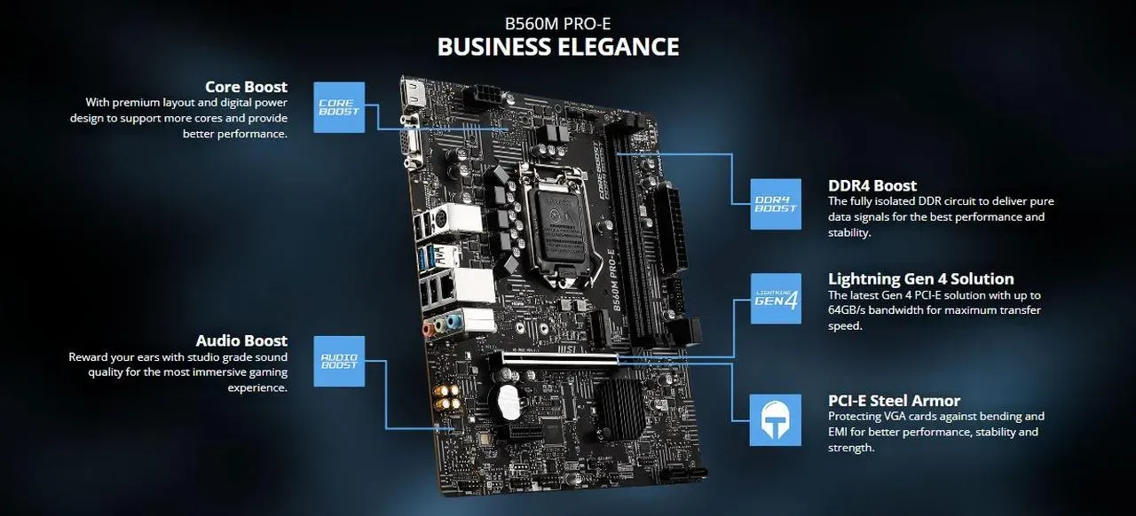 ام اس اي B560M برو-E