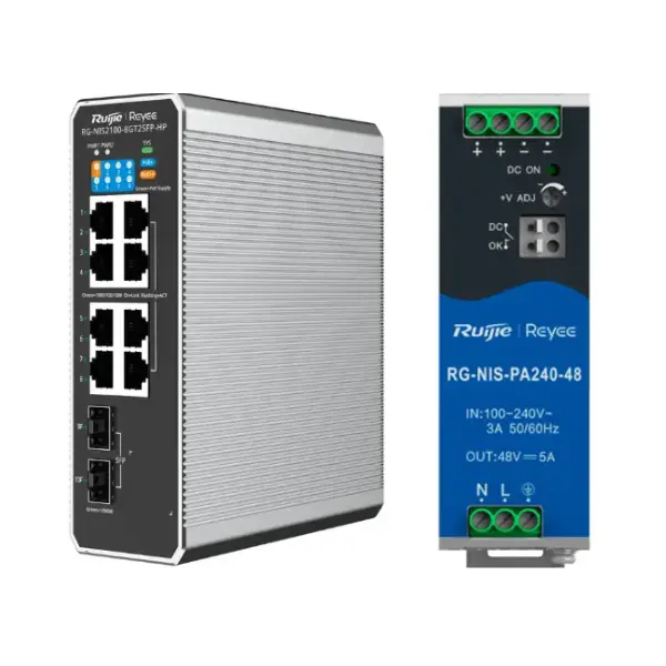 RG-NIS2100-8GT2SFP-HP + RG-NIS-PA240-48 RG-NIS2100-8GT2SFP-HP + RG-NIS-PA240-48