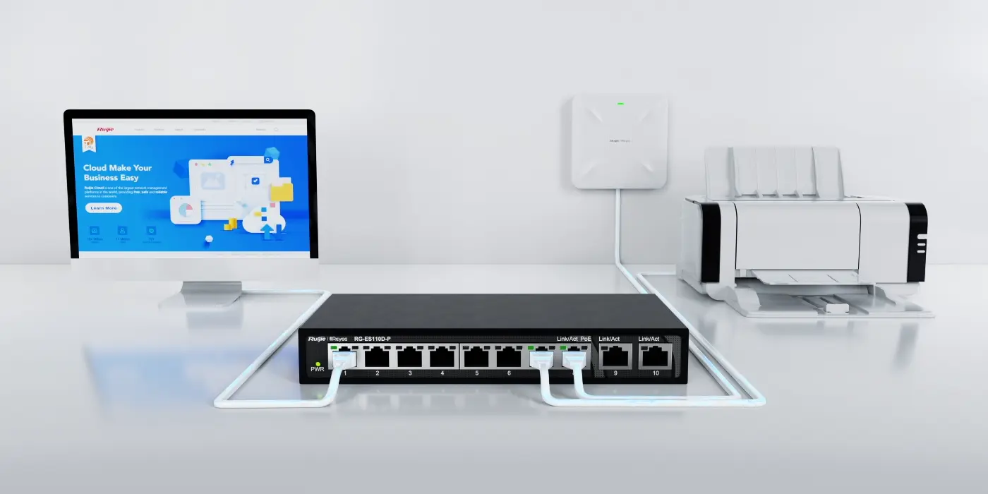 سويتش RG-ES116G غير مُدار