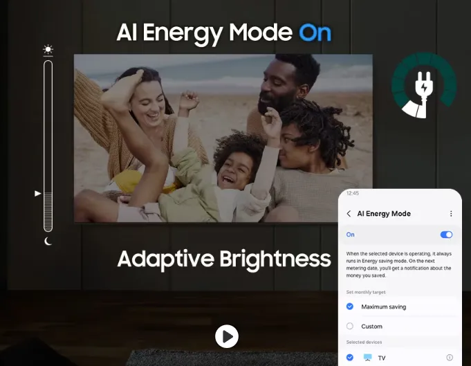 Samsung Q80D AI Energy Mode