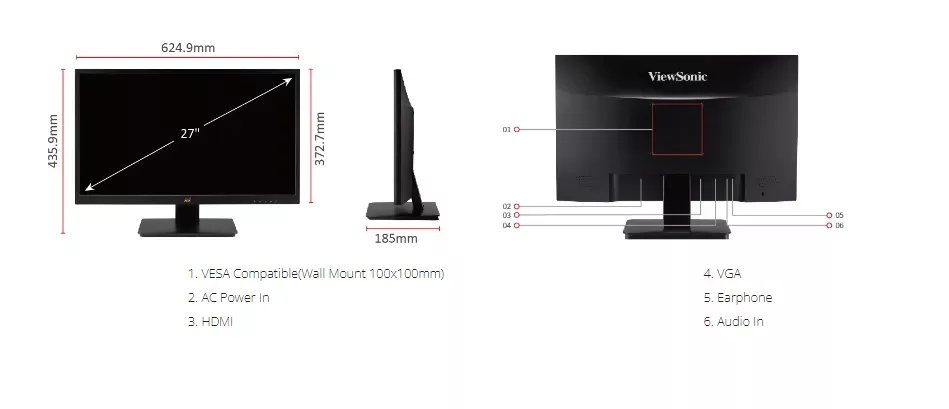 فيوسونيك شاشة pc