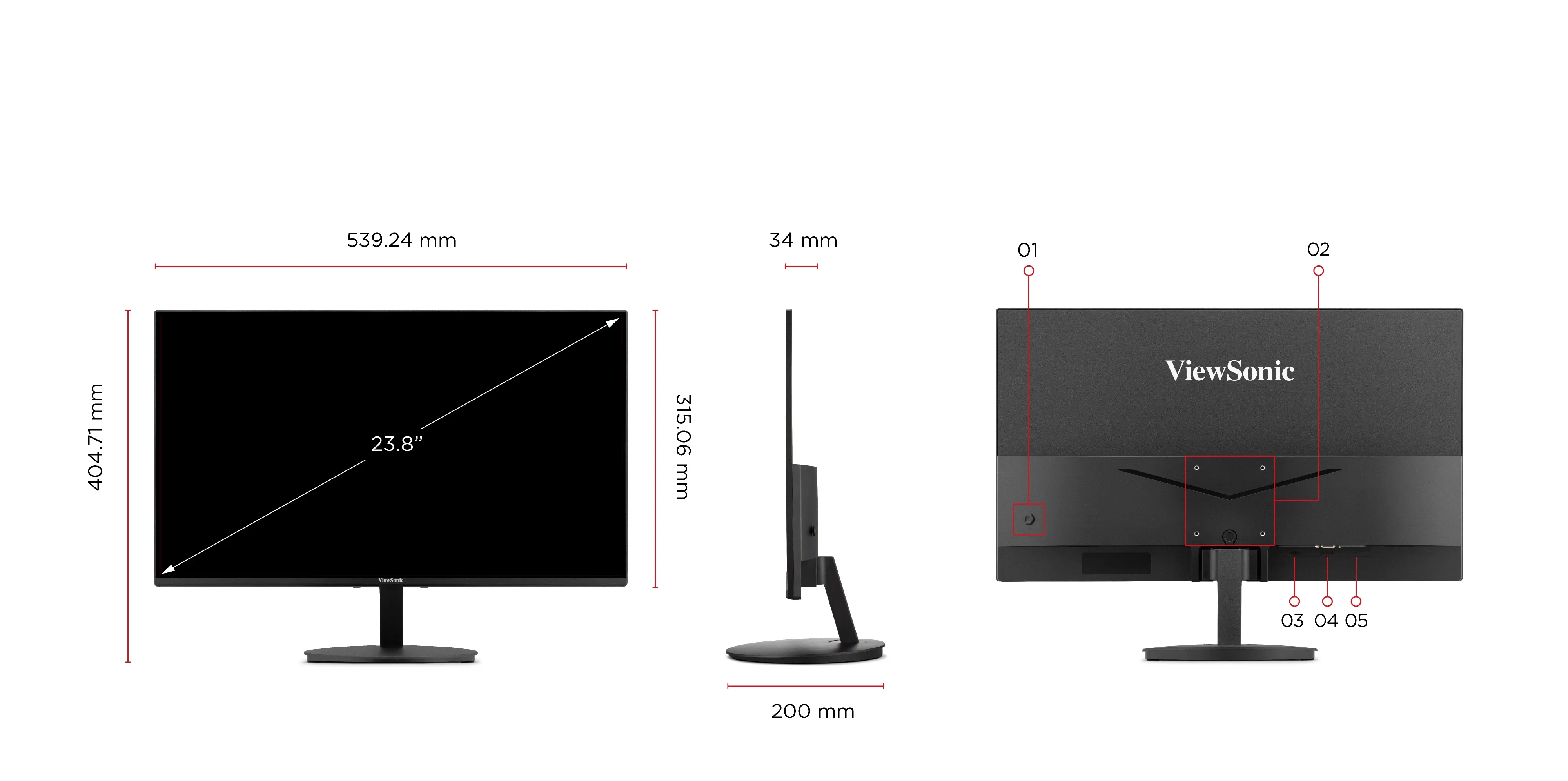 Viewsonic VA24E1-H monitor Viewsonic VA24E1-H monitor