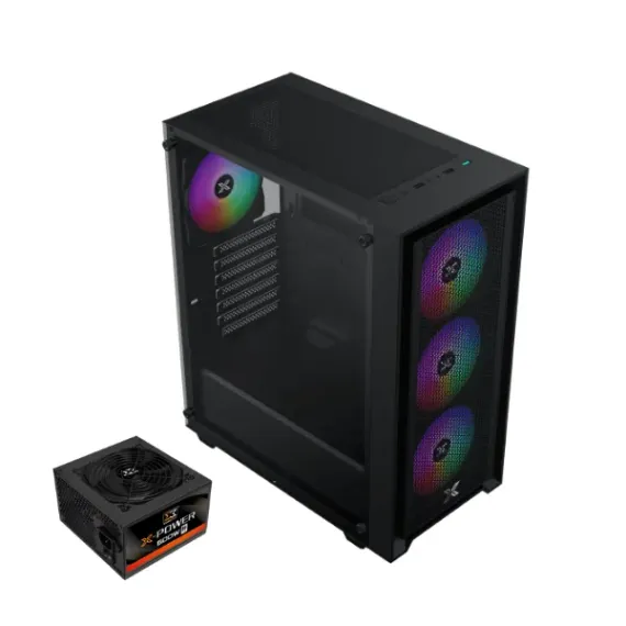 Xigmatek Sky II FIXED RGB with X-Power 600W 80+ White Mid Tower Case