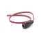 Dc power female connector for cctv camera power - 26 cm