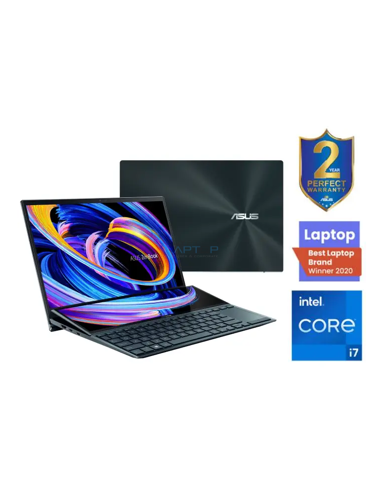 Asus, ZenBook Duo 14 UX482EGKA087T, Intel Core I71165G7, 16GB Ram